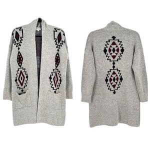 Debut‎ | Tribal Aztec Open Cardigan Sweater Small